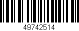 Código de barras (EAN, GTIN, SKU, ISBN): '49742514'