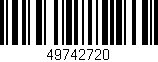 Código de barras (EAN, GTIN, SKU, ISBN): '49742720'