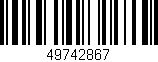 Código de barras (EAN, GTIN, SKU, ISBN): '49742867'