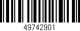 Código de barras (EAN, GTIN, SKU, ISBN): '49742901'