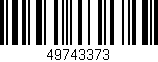 Código de barras (EAN, GTIN, SKU, ISBN): '49743373'