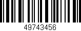 Código de barras (EAN, GTIN, SKU, ISBN): '49743456'