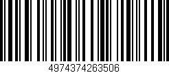 Código de barras (EAN, GTIN, SKU, ISBN): '4974374263506'