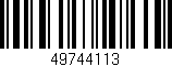 Código de barras (EAN, GTIN, SKU, ISBN): '49744113'