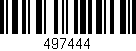 Código de barras (EAN, GTIN, SKU, ISBN): '497444'