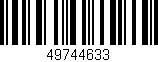 Código de barras (EAN, GTIN, SKU, ISBN): '49744633'