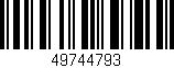 Código de barras (EAN, GTIN, SKU, ISBN): '49744793'