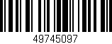 Código de barras (EAN, GTIN, SKU, ISBN): '49745097'