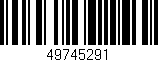 Código de barras (EAN, GTIN, SKU, ISBN): '49745291'