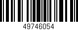 Código de barras (EAN, GTIN, SKU, ISBN): '49746054'