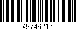 Código de barras (EAN, GTIN, SKU, ISBN): '49746217'