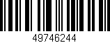 Código de barras (EAN, GTIN, SKU, ISBN): '49746244'