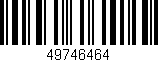 Código de barras (EAN, GTIN, SKU, ISBN): '49746464'