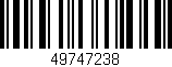 Código de barras (EAN, GTIN, SKU, ISBN): '49747238'