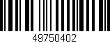 Código de barras (EAN, GTIN, SKU, ISBN): '49750402'