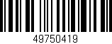 Código de barras (EAN, GTIN, SKU, ISBN): '49750419'