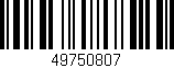 Código de barras (EAN, GTIN, SKU, ISBN): '49750807'