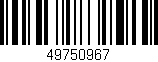 Código de barras (EAN, GTIN, SKU, ISBN): '49750967'