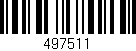 Código de barras (EAN, GTIN, SKU, ISBN): '497511'