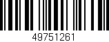 Código de barras (EAN, GTIN, SKU, ISBN): '49751261'