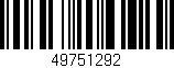 Código de barras (EAN, GTIN, SKU, ISBN): '49751292'