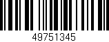 Código de barras (EAN, GTIN, SKU, ISBN): '49751345'