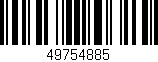 Código de barras (EAN, GTIN, SKU, ISBN): '49754885'