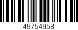 Código de barras (EAN, GTIN, SKU, ISBN): '49754958'