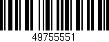 Código de barras (EAN, GTIN, SKU, ISBN): '49755551'