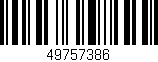 Código de barras (EAN, GTIN, SKU, ISBN): '49757386'
