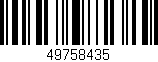 Código de barras (EAN, GTIN, SKU, ISBN): '49758435'