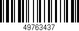 Código de barras (EAN, GTIN, SKU, ISBN): '49763437'