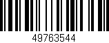 Código de barras (EAN, GTIN, SKU, ISBN): '49763544'
