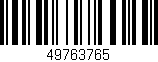 Código de barras (EAN, GTIN, SKU, ISBN): '49763765'
