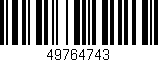 Código de barras (EAN, GTIN, SKU, ISBN): '49764743'