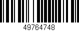 Código de barras (EAN, GTIN, SKU, ISBN): '49764748'