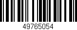 Código de barras (EAN, GTIN, SKU, ISBN): '49765054'