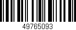 Código de barras (EAN, GTIN, SKU, ISBN): '49765093'