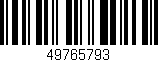 Código de barras (EAN, GTIN, SKU, ISBN): '49765793'