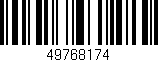 Código de barras (EAN, GTIN, SKU, ISBN): '49768174'