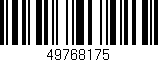 Código de barras (EAN, GTIN, SKU, ISBN): '49768175'