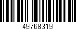 Código de barras (EAN, GTIN, SKU, ISBN): '49768319'