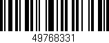 Código de barras (EAN, GTIN, SKU, ISBN): '49768331'