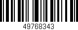 Código de barras (EAN, GTIN, SKU, ISBN): '49768343'