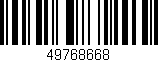 Código de barras (EAN, GTIN, SKU, ISBN): '49768668'