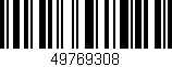 Código de barras (EAN, GTIN, SKU, ISBN): '49769308'
