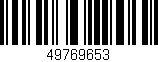 Código de barras (EAN, GTIN, SKU, ISBN): '49769653'