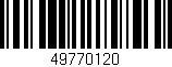 Código de barras (EAN, GTIN, SKU, ISBN): '49770120'