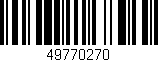 Código de barras (EAN, GTIN, SKU, ISBN): '49770270'