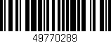 Código de barras (EAN, GTIN, SKU, ISBN): '49770289'